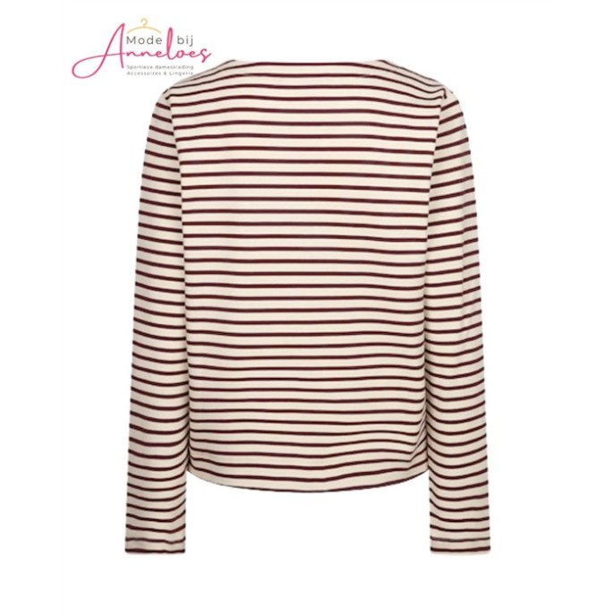 Red Button Truitje Terry stripe SRB5085 -  Creme/Praline